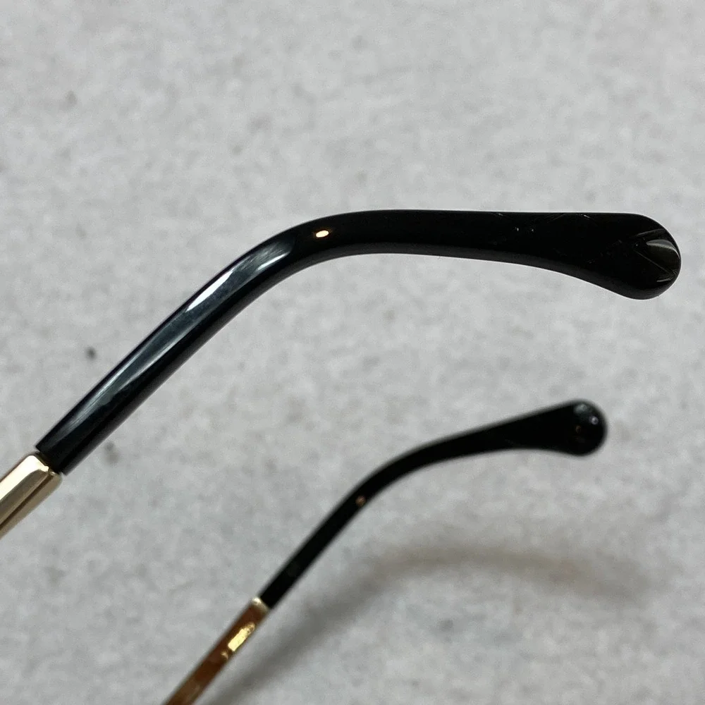 Chanel 2227-S Eyeglasses Womens Gold Quilted Metal Oval 55-18-140 Made In Italy